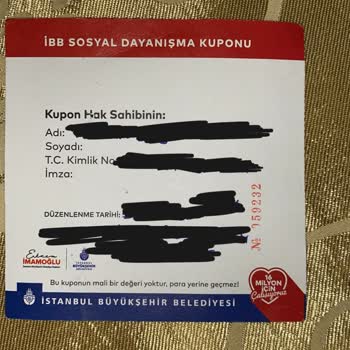 İBB Sosyal Dayanışma Kuponu Yatmıyor
