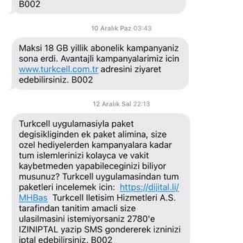 Turkcell Fahiş Paket Ücreti Artışı