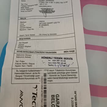 Awox 3 Aydır Panel Arızası İçin Bekliyoruz