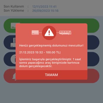 Kentkart'a Para Geçmedi