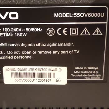 A101 Alınan Onvo Televizyon Ekranın Kırık Çıkması