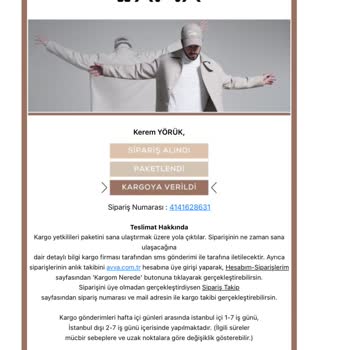 Avva Giyim Kargoya Geç Ve Eksik Verilmesi. Müşteri Hizmetleri Sıkıntıları