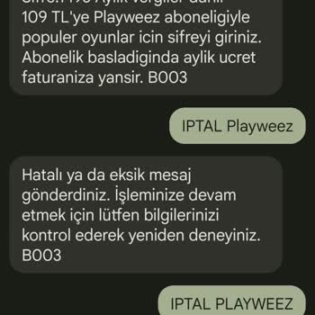 Playweez'in Haksız Yere Para Kesmesi