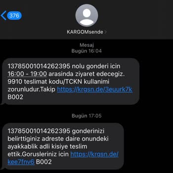 KARGOMsende Kişiye Teslimat Yapılmaması
