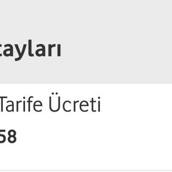 Vodafone Tarife Bitmeden Tarifeye Geçiş