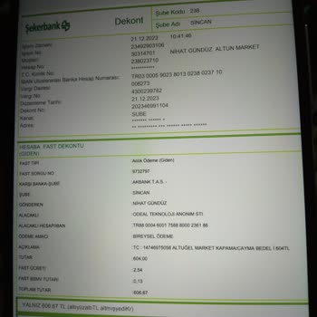 Ödeal Ödeme Sistemi Şirketi Tarafından Mağduriyet Yaşadım