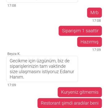 Yemeksepeti 3 Saattir Beklenen Sipariş