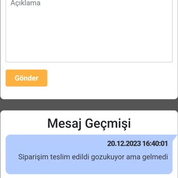 Bir Günde Kargo Birgundekargo Siparişimi Teslim Edildi Yazıp Getirmedi