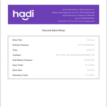 Hadi TOM Pay 20 TL Parayı Kasiyerler Çekmiş