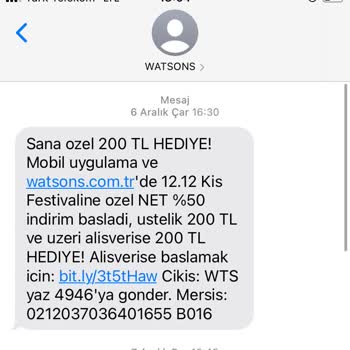 Watsons Kampanyada Belirtilen Puanlar Yüklenmiyor