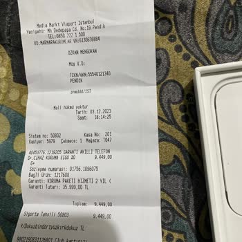 Media Markt Alışveriş Fişindeki Fiyat Farklılıkları