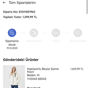 Mavi Kargo Teslim Edilmedi