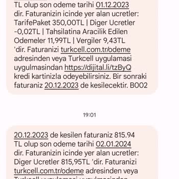 Turkcell Fatura İle İlgili