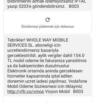Vodafone Whole Way Mobile Services