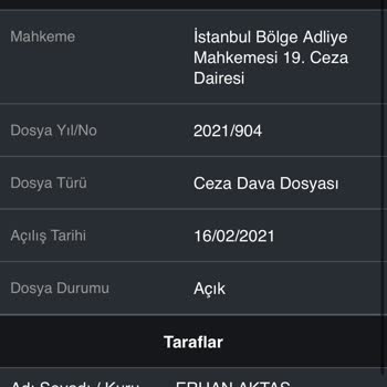 İstanbul Bölge Adliye Mahkemesi İstinaf Mahkemesi İstanbul Bölge Adliyesi 19 Ceza Dairesi