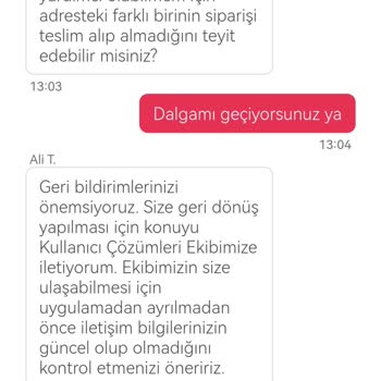 Yemeksepeti Siparişimin Parasını Vermiyor