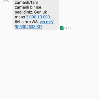 İş Bulma Vaadiyle Dolandırıcılık Tanımadığım Bir Numaradan Mesaj Geldi