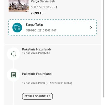 Sendeo Kargomun Kaybedilmesi Karaca Markasının Vurdumduymazlığı