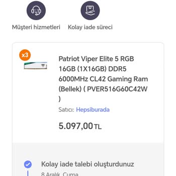 Hepsiburada Para İadesini Yapmıyor