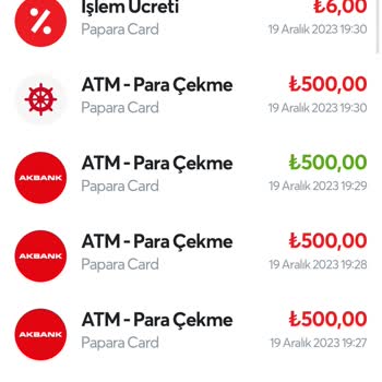 Papara Bankamatik Yüzünden Param Gitti