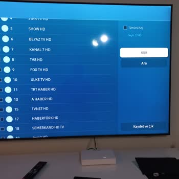 Samsung 75Cu8500 Kanal Taşıma Aktif Değil.