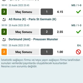 Nesine Kuponum Eksik Hesaplandı