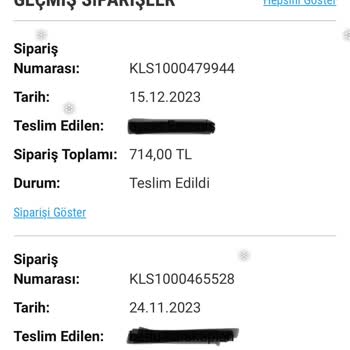 Kiehl's Satın Aldığım Ürünleri Göndermiyor