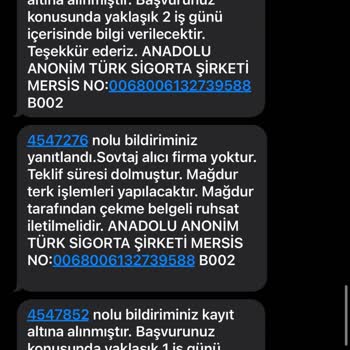 Anadolu Sigorta Pert Aracımın Parası Verilmiyor Pert Aracı Bize Zorla Bırakıyorlar