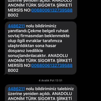 Anadolu Sigorta Pert Aracımın Parası Verilmiyor Pert Aracı Bize Zorla Bırakıyorlar