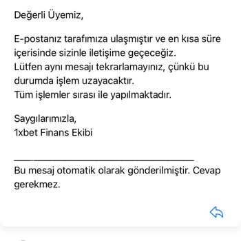 1xBet Kazancım Ödenmiyor, İlgisiz Hizmet!