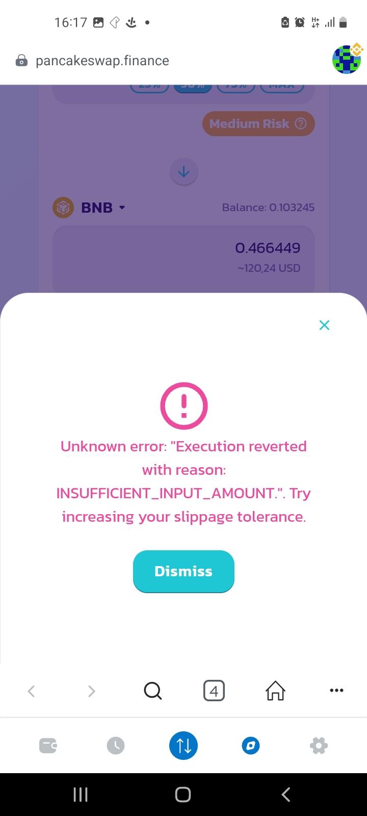 Pancakeswap Swap Slippage Tolerans Hatası Şikayetvar