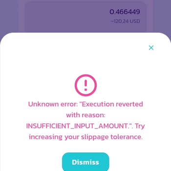 Pancakeswap Swap Slippage Tolerans Hatası