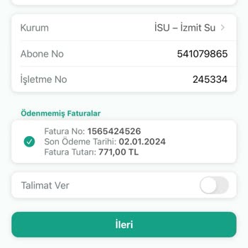 İSU Şikayet Su Faturası Yüksekliği