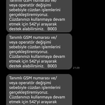 Vodafone Cüzdan Bloke Sorunu!