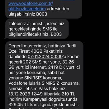 Vodafone Paketin Fiyatı Yükseldi İnternetim 1 Hafta Sonra Bitti