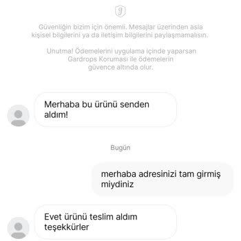 Gardrops Teslim Alınmasına Rağmen Kargoda Gözüküyor.