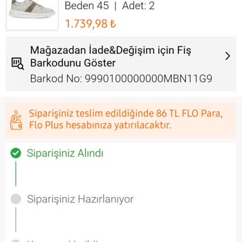 FLO Ayakkabı İçin Fazla Para Tahsil Etti