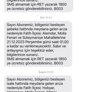 İBB - İstanbul Büyükşehir Belediyesi Sürekli Sular Kesiliyor