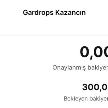 Gardrops Bekleyen Bakiye Şikayeti