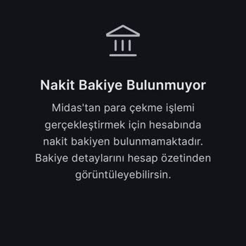 Midas Bakiyem Yok Oldu