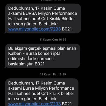 Milyon Bilet İptal Edilen Konserlerin Para İadelerinin Olmaması
