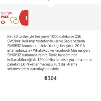 Vodafone Taahhüt Bitimi Fahiş Fiyatlandırma