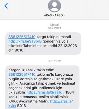 Aras Kargo Aras Şarampol Şubesi Kargo Teslimatı Yapmıyor