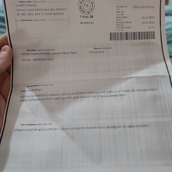 Dora Mobile Xiaomi Robot Süpürge Batarya