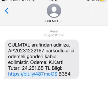 PTT Kargo Bilgim Dışı Alışveriş Şikayeti