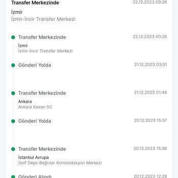 Trendyol Express İzmir İncir Transfer Merkezi Ürün Teslimi