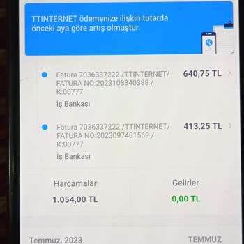 Türk Telekom Yüksek Fatura Gelmesi İnanılmaz