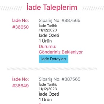Podyum Plus Ücret İademin En Acil Şekilde Yapılmasını İstiyorum