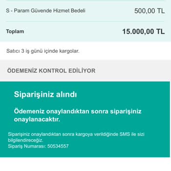 Sipariş İşlemlerinde Yaşanan Güven Sorunu