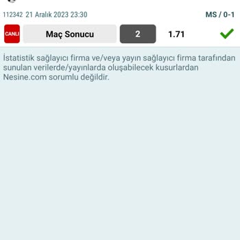 Nesine Kazanan Bahsi Ödemiyor